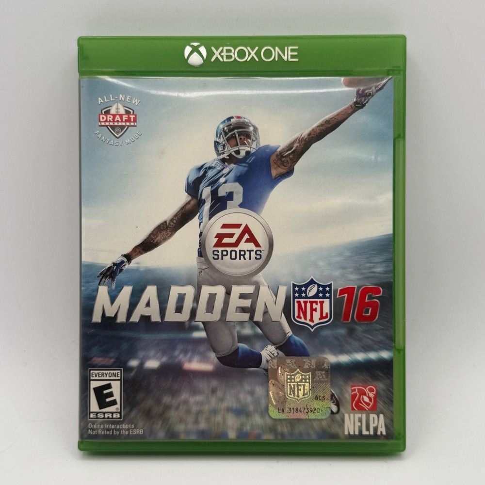 EA Sports Madden NFL 16 Xbox One OS Green Excellent Football Video Game